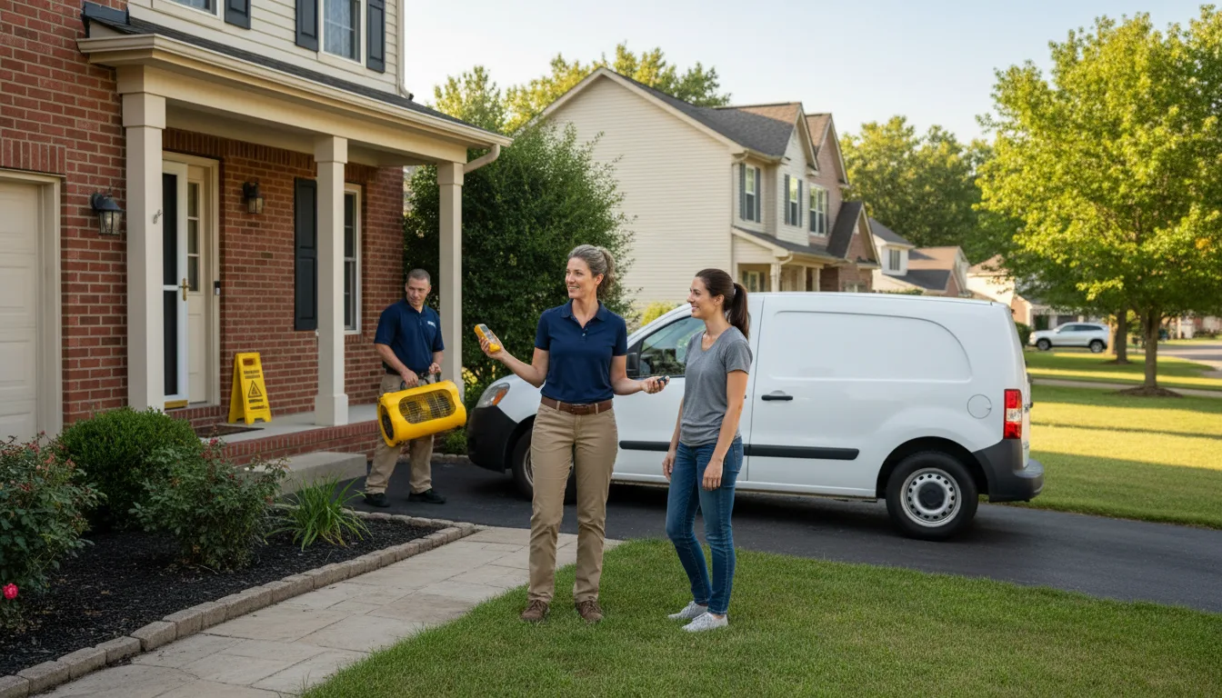 Residential water damage restoration in Penrose, CO